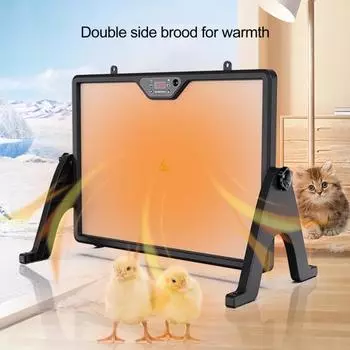 Панель отопления с дистанционным управлением для курятника, регулируемый таймер температуры, отверстия для отвода тепла, нагреватель с быстрым нагревом US Plug