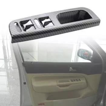 Панель переключателя окна, термостойкая, с рисунком из углеродного волокна, устойчивая к царапинам, сменная рамка переключателя двери 3B2867172E для