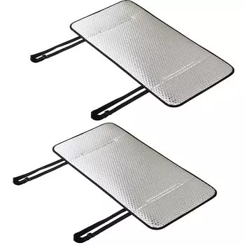 Панель солнцезащитного козырька для наружного блока кондиционера ASTRO, серебристая, комплект из 2 предметов, трехслойная структура, прочная крышка наружного блока, солнцезащитный козырек, алюминиевый лист серебряный