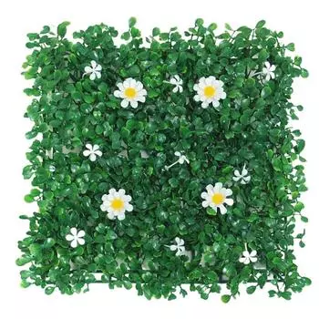Панель стены из искусственных растений сделай сам Прочный коврик из искусственной зеленой травы Домашний сад Забор Style B