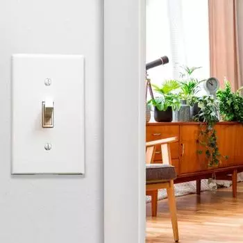 Панель тумблера, одноместная, небьющаяся, современная, белая, сверхмощная, декоративная пластиковая, американская настенная панель, крышка розетки, товары для дома