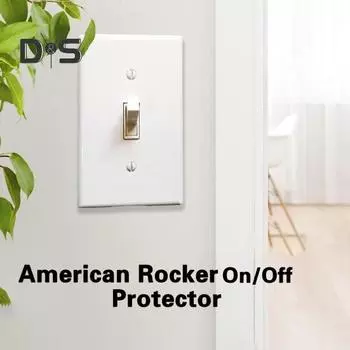 Панель тумблера, одноместная, небьющаяся, современная, белая, сверхмощная, декоративная пластиковая, американская настенная панель, крышка розетки, товары для дома 4pcs белый