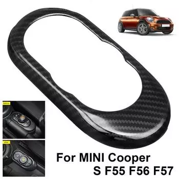 Панель управления автомобилем для BMW MINI Cooper S F55 F56 F57, внутренняя отделка автомобиля, наклейка из углеродного волокна, крышка панели