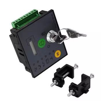 Панель управления генератором с ручным запуском Metal 702 MS-HC с модулем ключей Контроллер двигателя-генератора чёрный