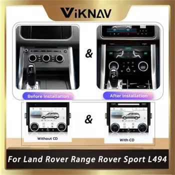 Панель управления кондиционером Viknav 10,4 дюйма для Land Rover Range Rover Sport L494 2013 2014 2015 2016 2017, замена панели управления климат-контролем