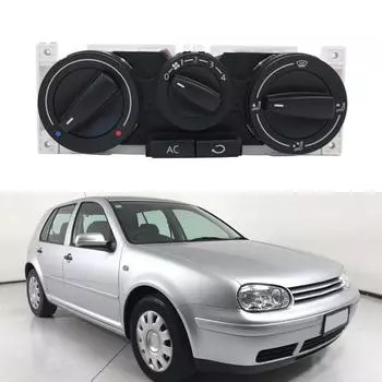 Панель управления обогревателем переменного тока Переключатель модуля климат-контроля для автомобиля Passt Golf Jetta Ручка контроллера ручного обогревателя Кнопка