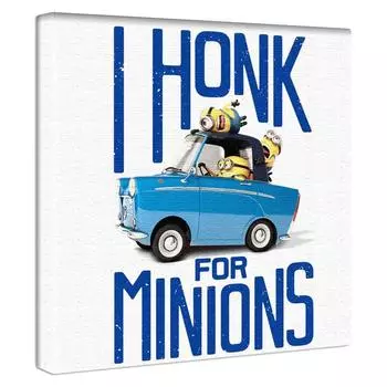 Панель в стиле поп-арт с изображением миньонов 30 см x 30 см, сделано в Японии, постер, стильное преображение интерьера, гостиная, интерьер автомобиля, друзья, тканевая панель с персонажами min-0013