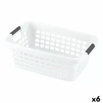 Panier Linge Avec Des Poignes Blanc 70 L (6 Units) TU