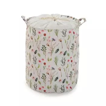 Panier linge Versa Fleurs Polyester Textile (38 x 48 x 38 cm)