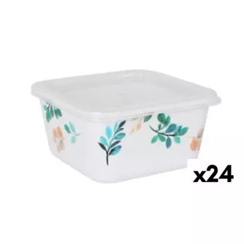 Panier-repas Carr Avec Couvercle La Mediterrnea Alba Mlamine 11 X 11 X 5,5 Cm (24 Units) TU