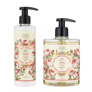 Panierdessens Essentials Жидкое марсельское мыло Молочко для тела Аромат розы Сделано во Франции Прованс на юге Франции Мыло для тела Увлажняющий крем для всего тела & &