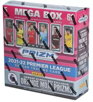 Panini Футбольная карта Премьер-лиги Prizm Mega Box Ice Panini Футбольная карта Премьер-лиги Prizm Mega Box Ice 2021-22 (Розовые призмы) (Розовые призмы)