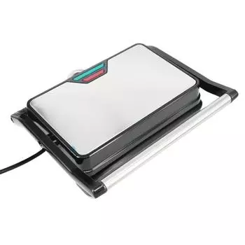 Panini Maker Бытовая машина из нержавеющей стали мощностью 850 Вт с антипригарным покрытием Стейк-машина Сэндвич-машина US Plug чёрный