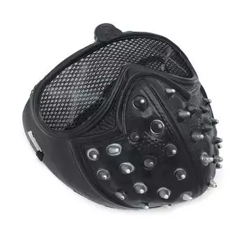 Панк 3-цветная уникальная стильная заклепочная конструкция крутая легкая маска для Хэллоуина, бога смерти, пластиковая, удобная для ношения, 55 г