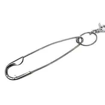 Панк большой нержавеющая сталь английская булавка металлический кулон брелок для женщин мужчин Харадзюку крутой хип-хоп брелок джинсы аксессуары