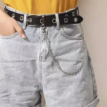 Панк Джинсы Ремень Украшения Хип-Хоп Женские Брюки Цепь 35cm chain length