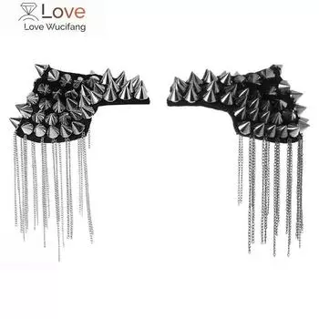 Панк-готика кисточка булавка брошь эполет погон знак доска эполет 649c