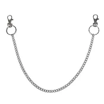 Панк Хип-хоп Модный пояс с цепочкой на талии Джинсы с цепочкой на талии Панк Металлические брюки с цепочками 49cm