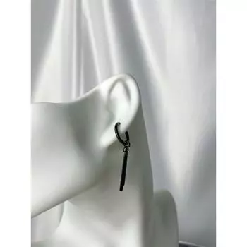 Панк Холодный Нишевый Стиль Фантазийные Нейтральные Серьги-Кольца Женские Серьги-Гвоздики Женские Двойные Палочки Уличные Не Прокалывающие Зажимы для Ушей Мужские Серьги 82 [Black Single Only Needs Ear Holes]]