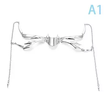 Панк-инопланетянин, приличный нос, механическая маска, косплей, подбородок, готические маски, металлическое лицо, ношение, аксессуары для вечеринки-маскарада на Хэллоуин A1