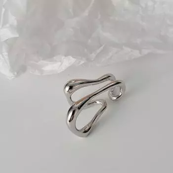 Панк-металлические двухслойные серьги-каффы, женские серьги-клипсы без пирсинга, геометрические линии, серьги-каффы, модные украшения для вечеринок серебряный