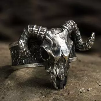 Панк-мужчины, мужество, личность, панк-кольцо, кольца с рогами дьявола, модные украшения, кольца в корейском стиле чёрный