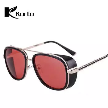 Панк Мужчины Женщины Железный человек Открытый Очки Тони Старк Очки Солнцезащитные очки Mannen Zonnebril 01