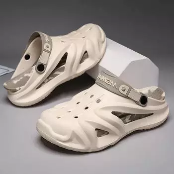 Панк Мужские Сабо Обувь Bot Sandles Для Мужчин Роскошные Дизайнерские Кроссовки Роскошные Сандалии Мужские Повышающие Комфорт Мужские Шлепанцы Теннис 40 чёрный