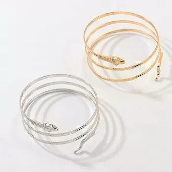 Панк открытый регулируемый браслет-манжета в виде змеи женские готические браслеты на запястье ювелирный подарок