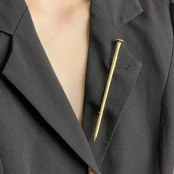 Панк Персональный Уникальный Брошь для ногтей Унисекс Креативный Минималистский Костюм Корсаж Винтаж Изысканные Булавки Аксессуары Для Одежды Подарки