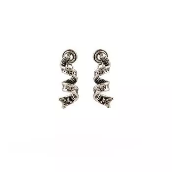 Панк-письмо, металлическая спираль, модный темперамент, катушка от комаров, зажим для ушей, без пирсинга, женский