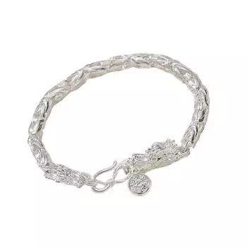 Панк Стиль Браслет с Шармом Дракона Хип-Хоп Браслет Регулируемый Этнический Браслет на Руку Аксессуар для Модных Энтузиастов B