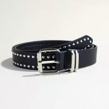 Панк Стиль Клепки Пряжка-Штырь PU Ремень Унисекс Высококлассный Хип-Хоп Металлический Ремень 102cm long