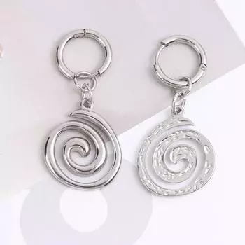 Панк-ювелирные изделия из нержавеющей стали, серьги-завитки, крутые серьги-кольца для женщин, готические аксессуары, милый панк ONESIZE