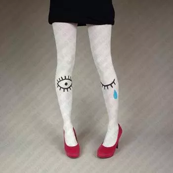 Панк Y2K JK Винтажный Харадзюку Белый Принт Буквами Длинные Носки Женские Косплей Милые Чулки Шикарная Уличная Одежда 2000-е Эмо Девушка Стиль Y2k One Size