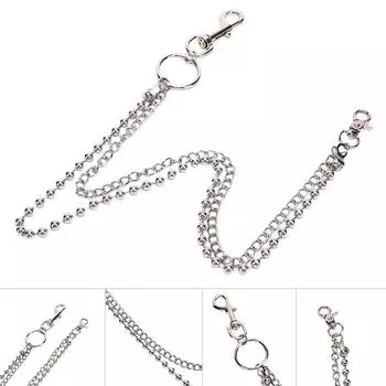 Панк Женщины Мужчины Цепочка Брелок Рок Брюки Брюки Жан Хип-Хоп Декор Подарок 1pc