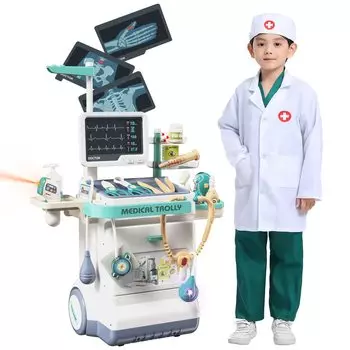 PanKome Doctor 28 Play Doctor Доктор Притворись стоматологом Притворись врачом Мини-врач Уход за больными Роль врача Образовательное медицинское оборудование Язык
