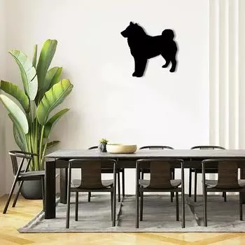 Panneau Mural Mtallique Shiba Inu – Silhouette de Chien, Dcoration Murale lgante, et Dcor Mtallique pour Mur чёрный