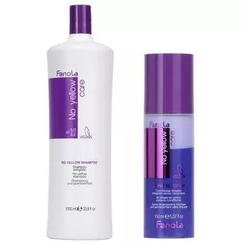 Panola No Yellow Care Vegan Shampoo 1000 мл + 2-Phase Potion 150 мл Набор, 1 шт.