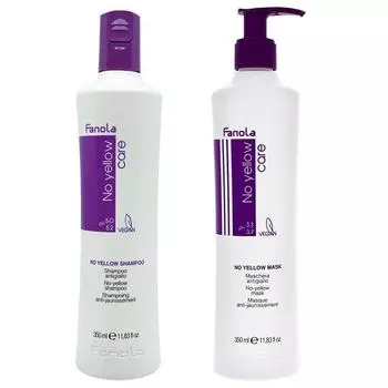 Panola No Yellow Care Vegan Shampoo 350 мл + Mask 350 мл Набор, 1 шт.