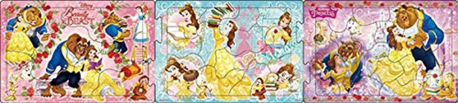 Панорама EPOCH Steps Disney Beauty and the Wonderful Story parts Step up with 3 Puzzles Пазл с креплением для детей от 4 лет и старше Игрушка ST Mark