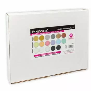 PanPastel 30817 Metallic Pearl Medium 17 цветов набор & &