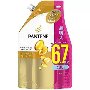 Pantene Conditioner Extra Damage Care Treatment Conditioner Refill Extra Large [Large Capacity] 2,000g