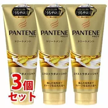 Pantene Extra Damage Care Daily Repair Treatment Extra Large Size x Set of 3 Hair Pack [Set sale] P&G (300g)