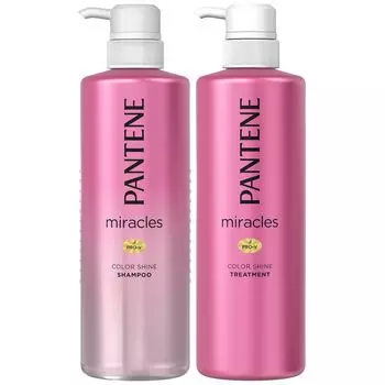 Pantene Miracles Pump Color Shine Шампунь/лечение 480 мл+480 г [Покупка набора] розовый