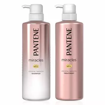 Pantene Miracles Шампунь-дозатор 500 мл Лечение 500 г Кристальная гладкость + [Покупка набора]