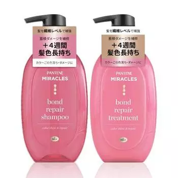Pantene Miracles Шампунь-реаниматор с дозатором 440 г+440 г Bond Repair Series Color Shine & Repair [Покупка набора]
