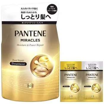 Pantene Miracles Treatment Сменный блок 350 г+(10г+10г) Серия Bond Repair Moisture & Power Repair [бонус включен]