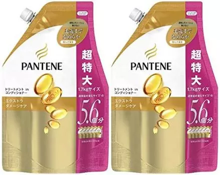 Pantene Pantene Treatment Conditioner Extra Damage Care Сменный блок Extra Large Size x 2 шт. [Распродажа набора] [Набор 1,7 кг]