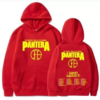 Pantera Heaviest Tour of The Summer Hoodies Long Sleeve Grunge Sweatshirts Unisex Streetwear Men Sudaderas Print S